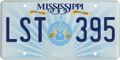 MS license plate LST395