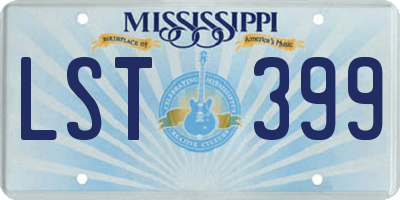 MS license plate LST399