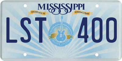 MS license plate LST400