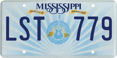 MS license plate LST779