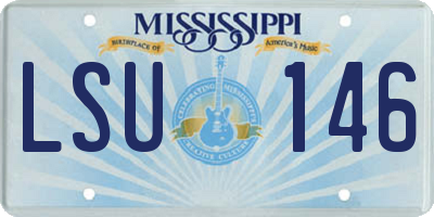 MS license plate LSU146
