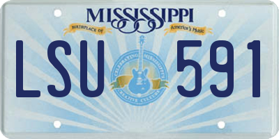 MS license plate LSU591