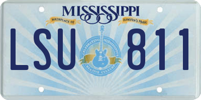 MS license plate LSU811