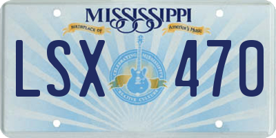 MS license plate LSX470