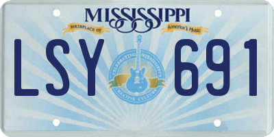 MS license plate LSY691
