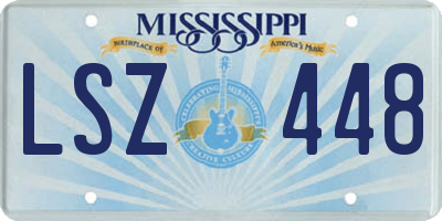 MS license plate LSZ448