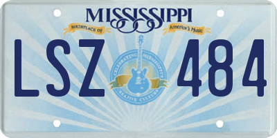 MS license plate LSZ484