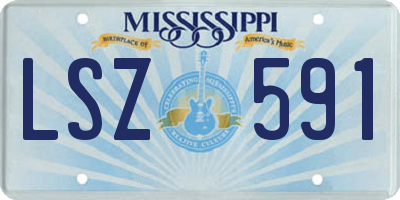 MS license plate LSZ591