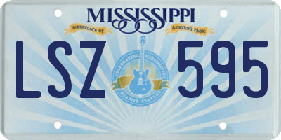 MS license plate LSZ595