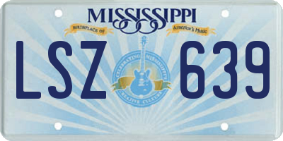 MS license plate LSZ639