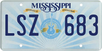 MS license plate LSZ683