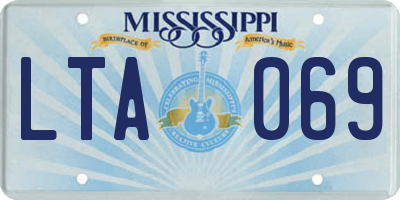 MS license plate LTA069