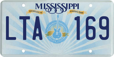 MS license plate LTA169