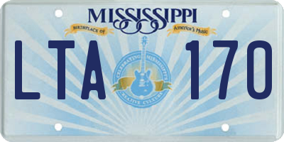 MS license plate LTA170