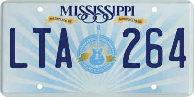 MS license plate LTA264