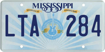 MS license plate LTA284