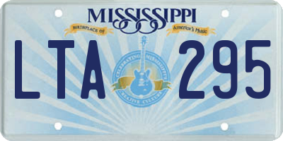 MS license plate LTA295