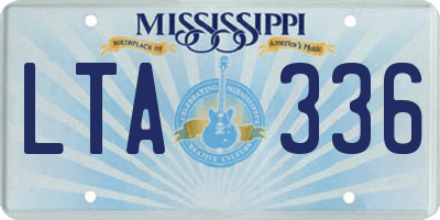 MS license plate LTA336