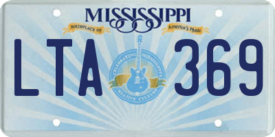 MS license plate LTA369