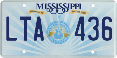 MS license plate LTA436