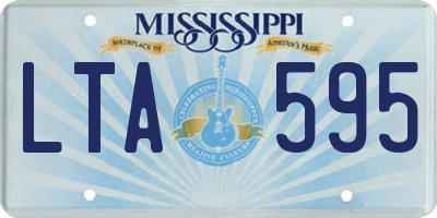 MS license plate LTA595