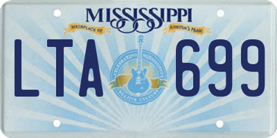 MS license plate LTA699