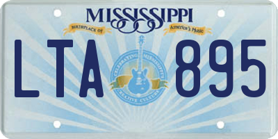 MS license plate LTA895