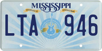 MS license plate LTA946