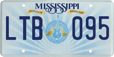 MS license plate LTB095