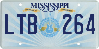 MS license plate LTB264