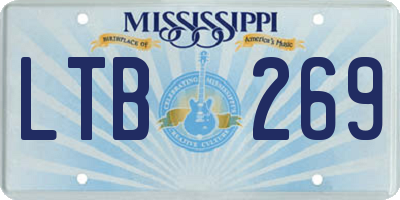 MS license plate LTB269