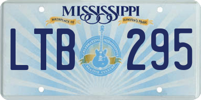 MS license plate LTB295