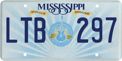 MS license plate LTB297