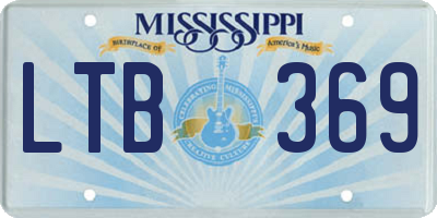 MS license plate LTB369