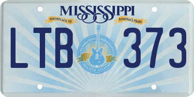 MS license plate LTB373