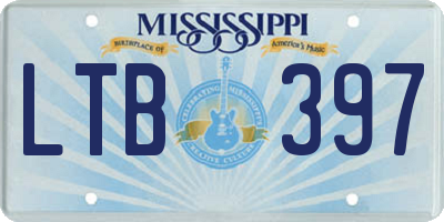 MS license plate LTB397