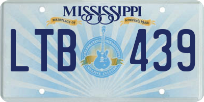 MS license plate LTB439