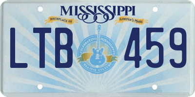 MS license plate LTB459