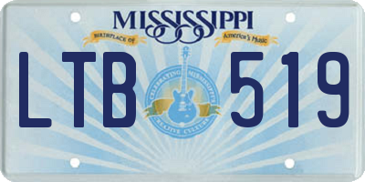 MS license plate LTB519