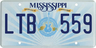 MS license plate LTB559