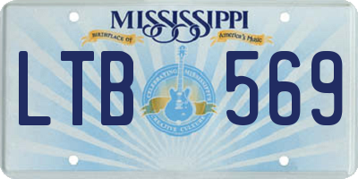 MS license plate LTB569