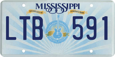 MS license plate LTB591