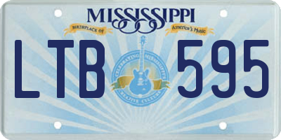 MS license plate LTB595