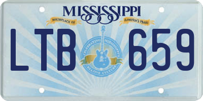 MS license plate LTB659