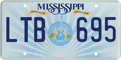 MS license plate LTB695