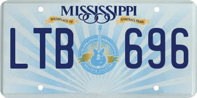 MS license plate LTB696