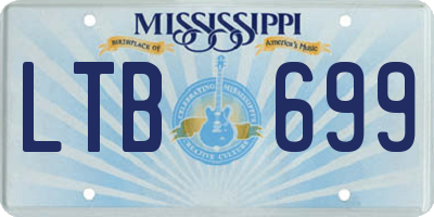 MS license plate LTB699