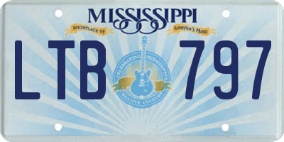 MS license plate LTB797