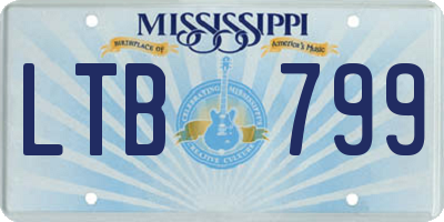 MS license plate LTB799