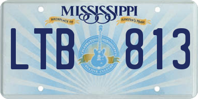 MS license plate LTB813